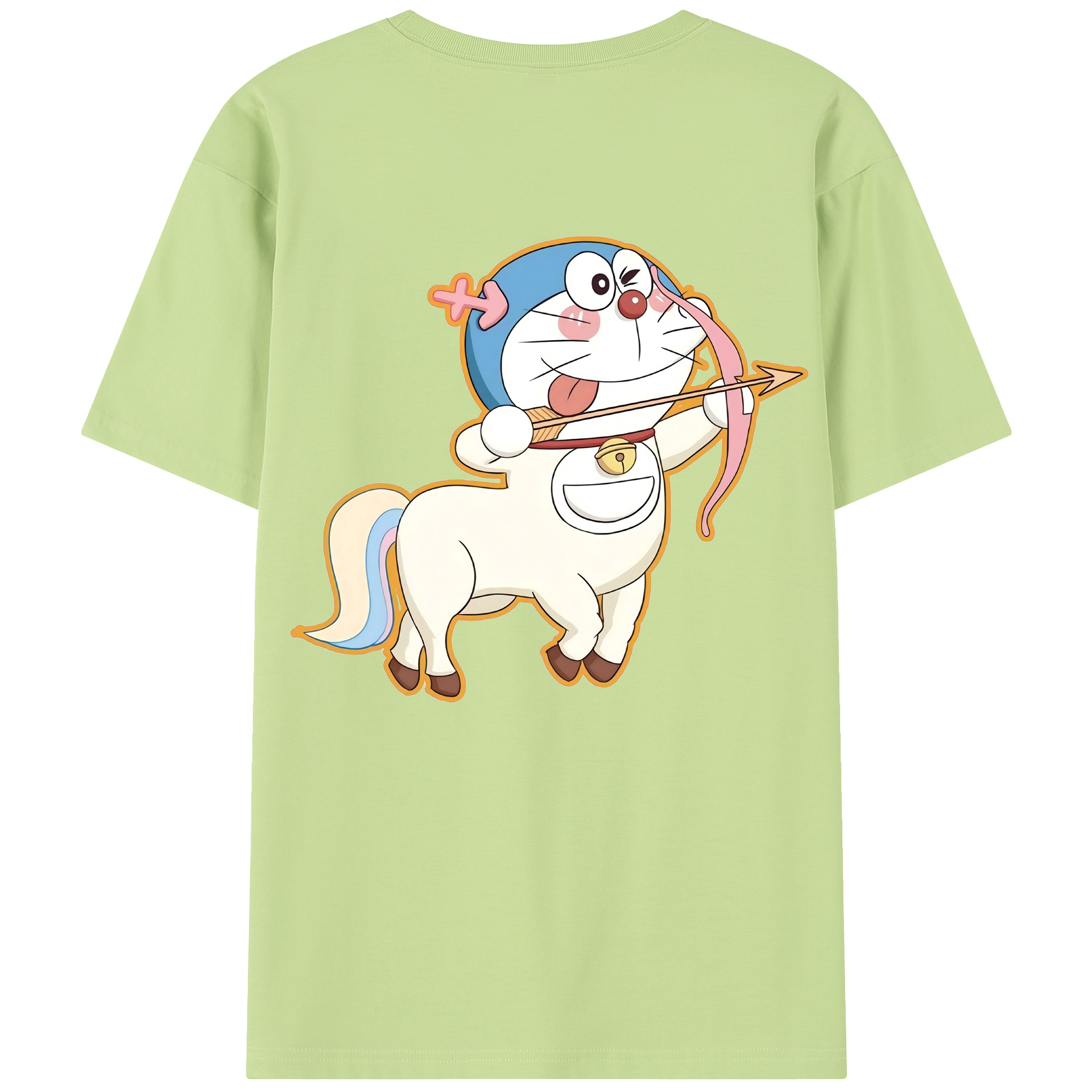 （画像用） ドラえもん Doraemon 綿100％半袖Tシャツ（背面プリント）
